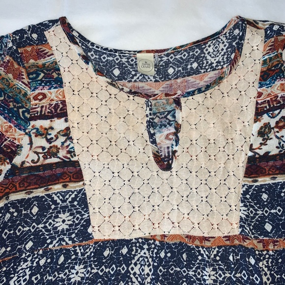 Sold Paper Crane Boho Cold Shoulder Dress - Picture 7 of 8